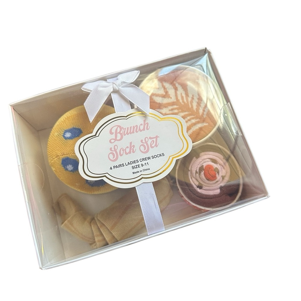 Brunch Sock Set coffee/pastry inspired socks